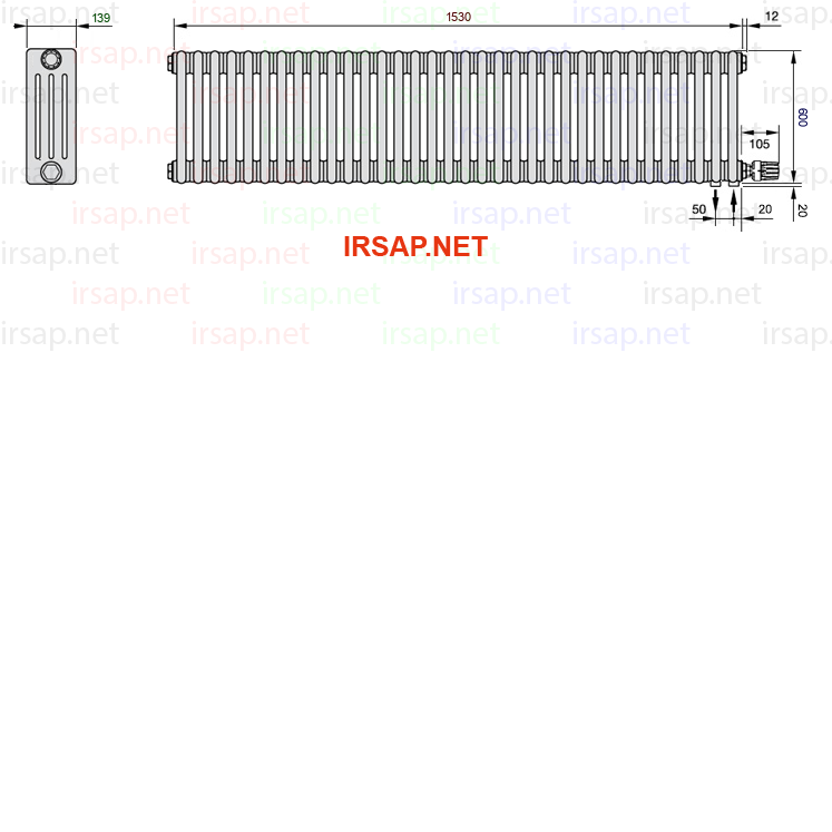 Радиатор IRSAP Tesi 40600/34 T26 CL 01